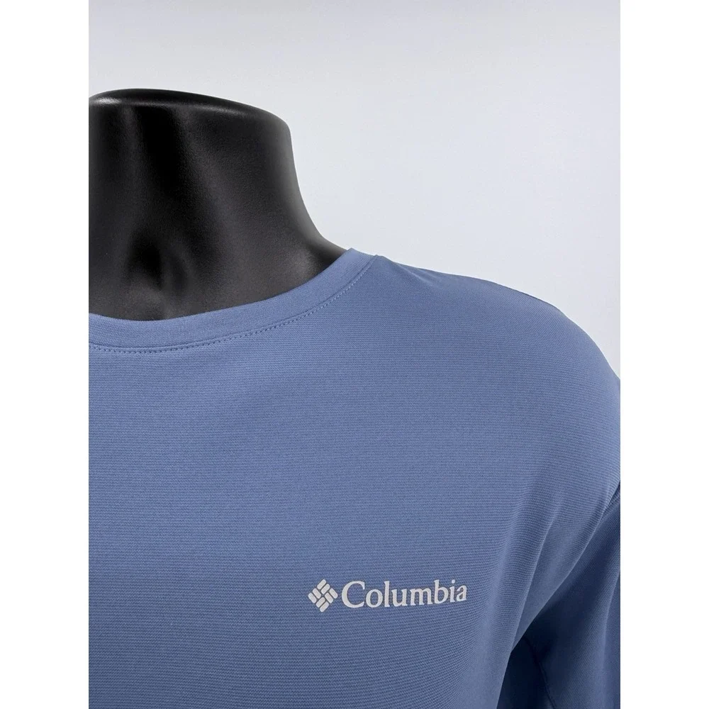 Columbia Omni-Freeze PFG Performance Short Sleeve Crew Neck Bounty Blue Men's XL
